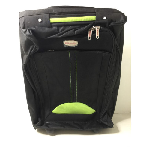Reiskoffer, merk Humlin, kleur zwart met groen.