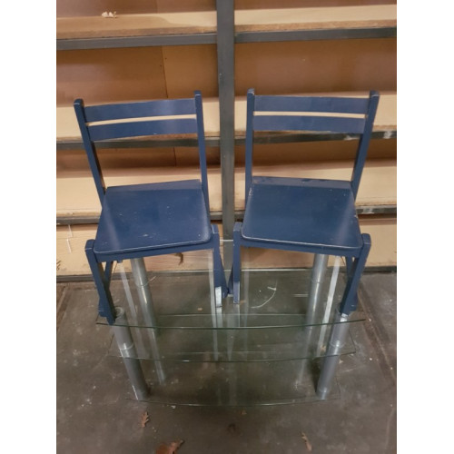 Kinderstoeltjes IKEA kleur blauw aantal 2 stuks 