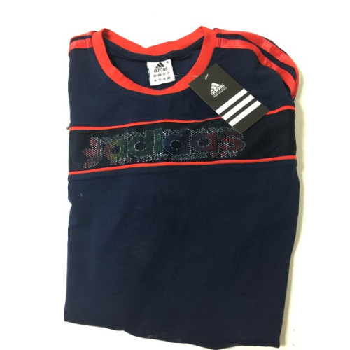 T-shirt, merk Adidas, maat M, kleuren blauw rood.