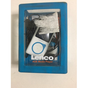 Mediaplayer, Merk Lenco, Kleur wit met blauw, 4GB