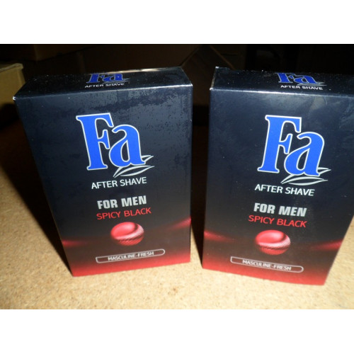 12x Fa aftershave for men spicy black 