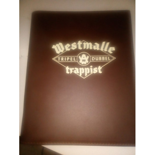 4x menu kaart map Westmalle trapist 