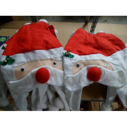 10x Kerstmuts Santa Hoed