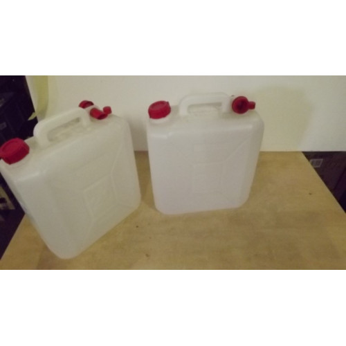 Jerrycan, 20 liter, 2 stuks