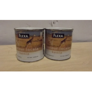 FLEXA zijdeglanslak, wit 2045, 0,25 liter, 2 blikjes