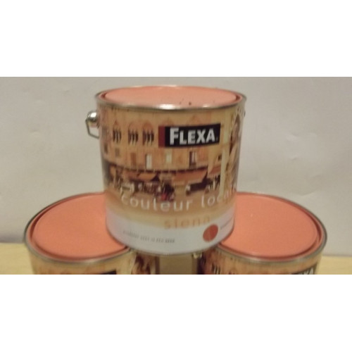 FLEXA muurverf, donkerterra 5035, 2,5 L, 3 blikken