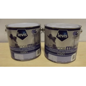 LEVIS acrylaat muurverf, satin, Lavendelblauw 6420, 2 blikken a 2,5L