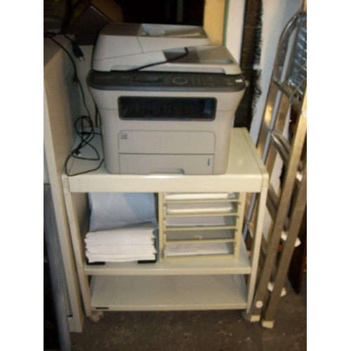 Samsung SCX-4824FN Kopieer-printer en fax apparaat op karretje werkend getest