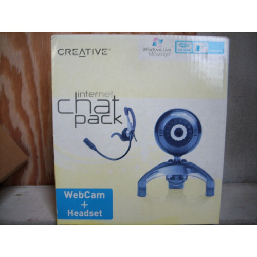 Webcam met Headset verpakking verkleurd door stockage