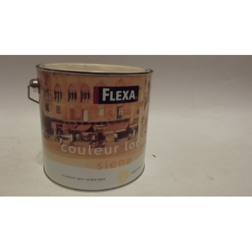FLEXA muurverf, Siena zacht terra 3035, 2.5 liter, 4 blikken