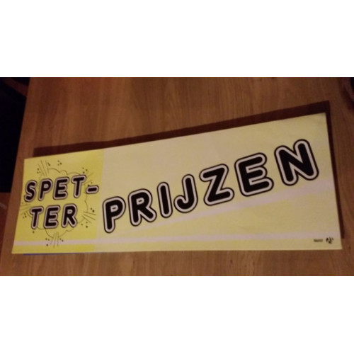 Markt banner Tekst Spetterprijzen 10 stuks