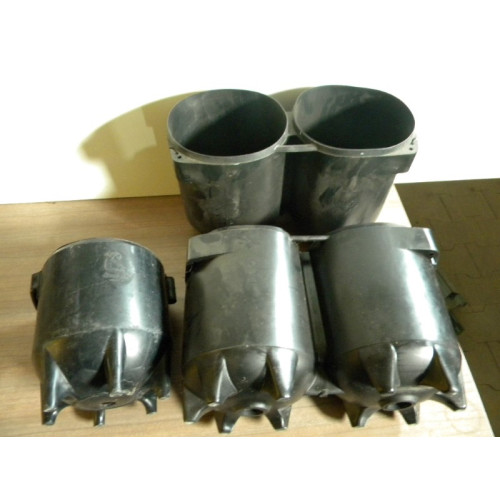 Cylinderhouders, 3 stuks, waarvan 2x dubbel, 1x enkel