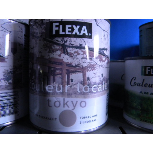 Flexa zijdeglans, 2 blik 750ML Kleur Topaas 4040
