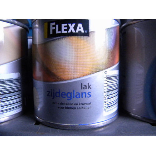 Flexa Zijdeglanslak, 7 blikken a 250 ml, Kleur Zacht Terra 1062