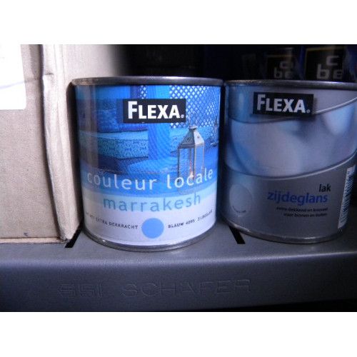 Flexa Zijdeglanslak, 2 blikken a 250 ml, Kleur Blauw 4095
