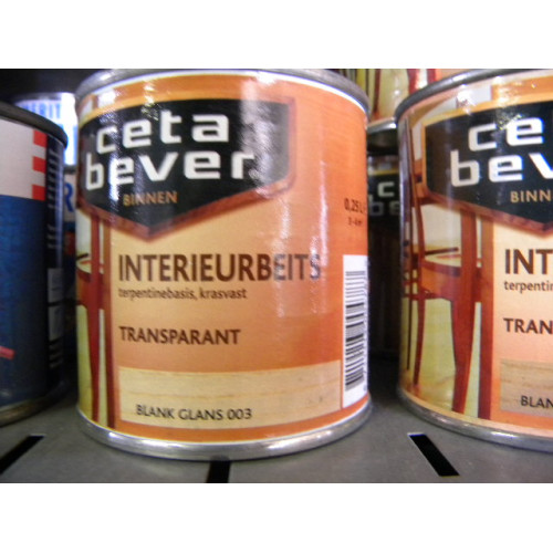 Cetabever Interieurbeits Transparant, 1 blik a 250 ml, Kleur Blank Glans 003