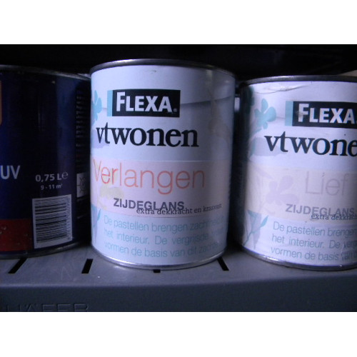 Flexa VT Wonen Zijdeglansverf, 1 blik a 750 ml, Kleur Verlangen