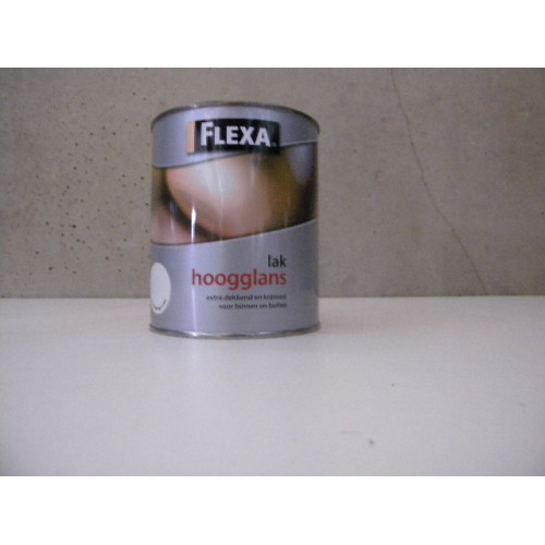 Flexa Hoogglanslak, 1 blik a 750 ml, Kleur Amandelbeige 1083