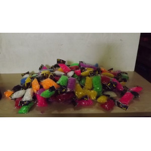 Loombandjes, diverse kleuren, 159 verpakkingen a 600 bandjes per verpakking 
