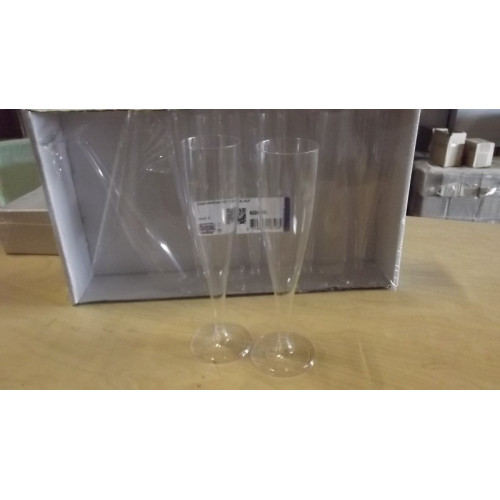 Champagneglas met voet, 100 ml, DEPA, 10 sets a 10 stuks