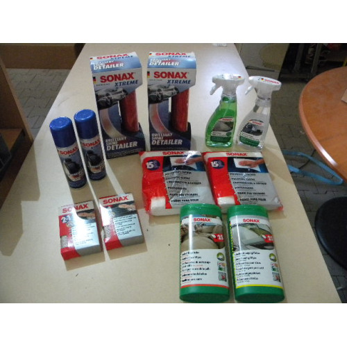 SONAX carcleaning, 12 items, oa spray en doeken