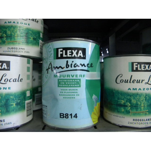 Flexa muurverf, 2 blikken a 1000 ml, Kleur B814