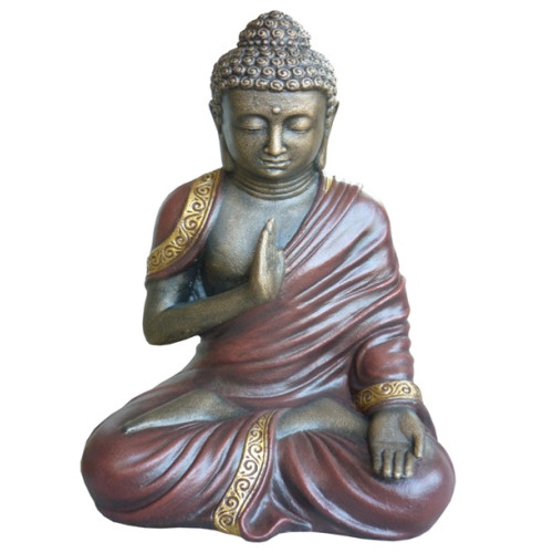 Buddha sitting 60 cm fiberbeton ook voor buiten