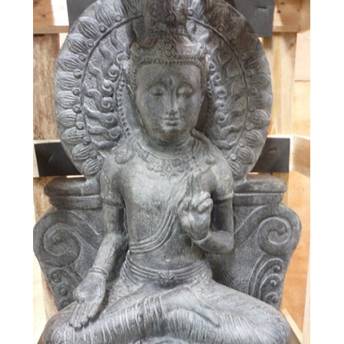 Shiva panel 60 cm old grey terra cotta 