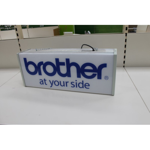 BROTHER reclame balk met verlichting, afmeting 65 x 25 x 15 cm