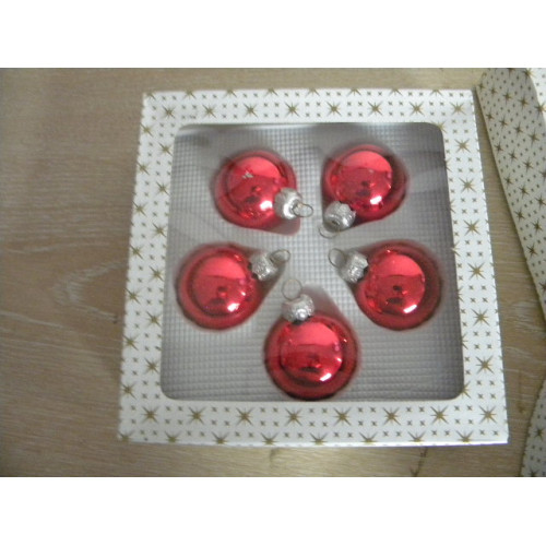 Kerstballen zoals afgebeeld 6 doosjes 