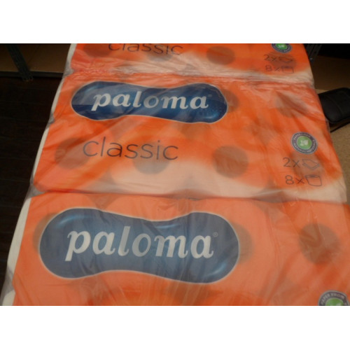 64 Rollen Toiletpapier Paloma 2 laags 