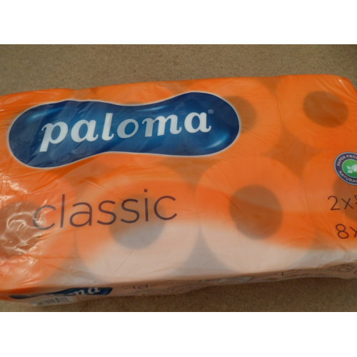 64x Rol toiletpapier Paloma 2 laags 