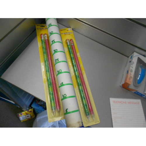 10 sets van ieder 2 grote potloden glitten div kleuren