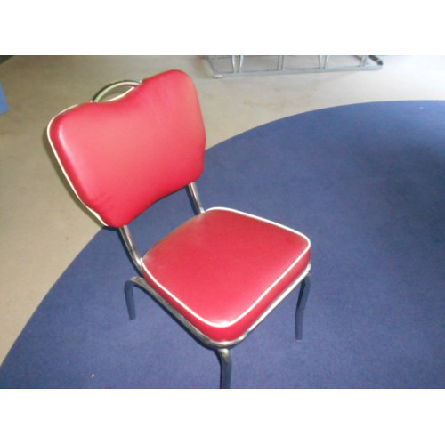 Bel air stoel wvp 219 kleur ruby, skai met chroom