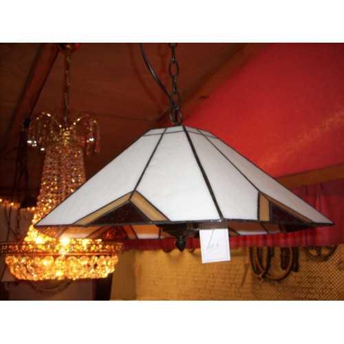 Tiffany hanglamp 6 hoekig breed 40 cm