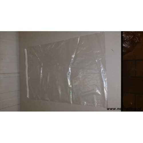 Plastic sluitzakken transparant  40x60 met plakstrip 1000 stuks 