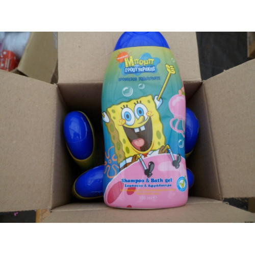 6x Spongebob Shampoo & badgel 300ml 
