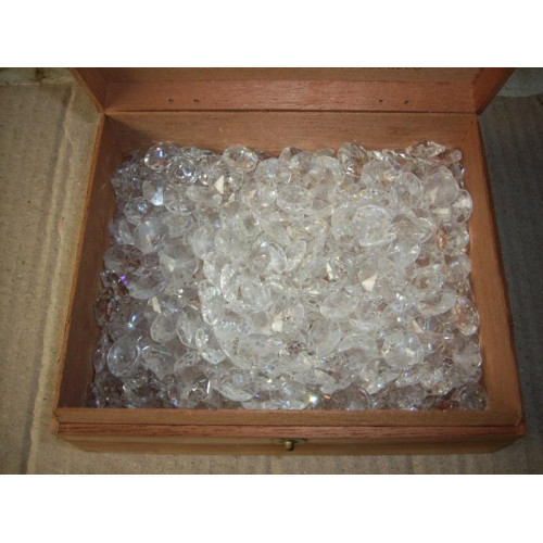 	Glazen kristal steentjes +220 stuks