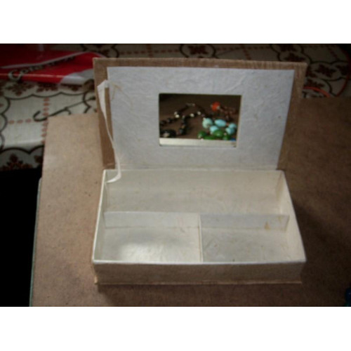 Juwelenbox met spiegel 8 stuks box is 25 x 15 x 5 cm