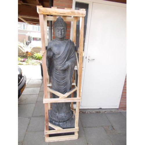 Buddha staand 180cm nieuw fiberbeton dus ook voor buiten 