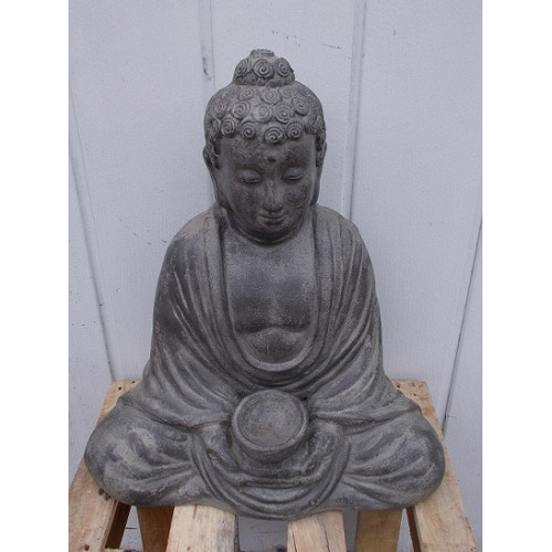  Buddha 2x 46 cm grijs nieuw terra cotta