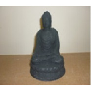  Buddha 10x 25 cm zwart nieuw beton