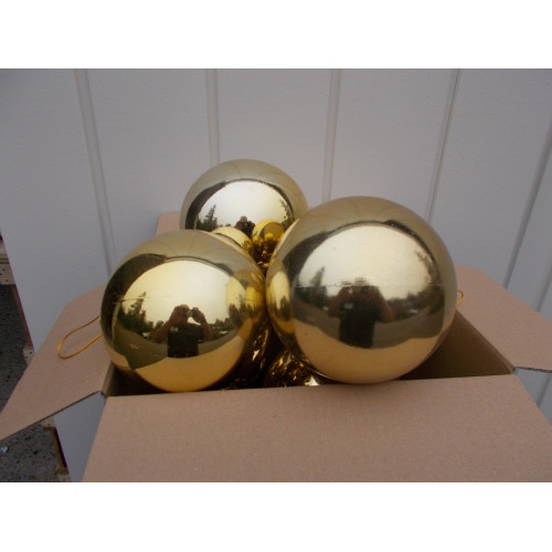 Kerstballen  goud  15 cm 8 stuks