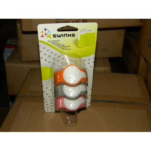 SWINXS rubberpolsbandjes, 3 stuks op blister, diverse kleuren, 20 verpakkingen a 3 stuks