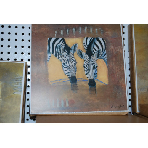 100 stuks Poster type Zebra,  18x18 cm