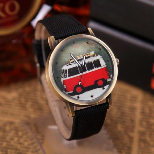 Horloge Met VW Bus Wijzerplaat