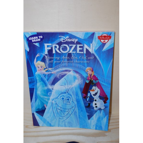 1x Disney Frozen verhaal, kleur tekenboek, engelstalig
