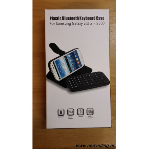 Bluetooth keyboard cases voor Samsung S3 1 stuks