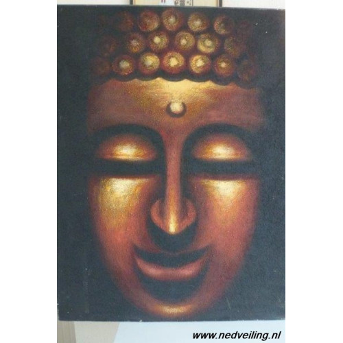 Boeddha afbeelding op canvas 1 stuks