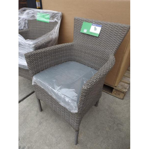 wicker lounge fauteuils (5x)